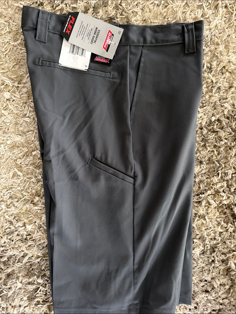 New dickies gray essential work shorts men’s relaxed fit